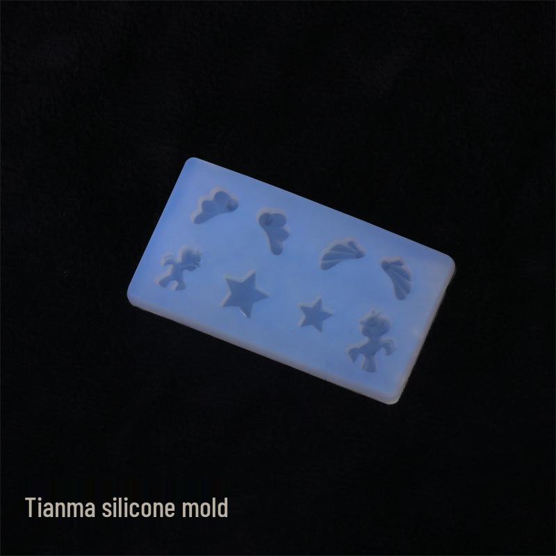 Teddy Bear Heart & Pegasus 3D Silicone Mold Set for Nail Art