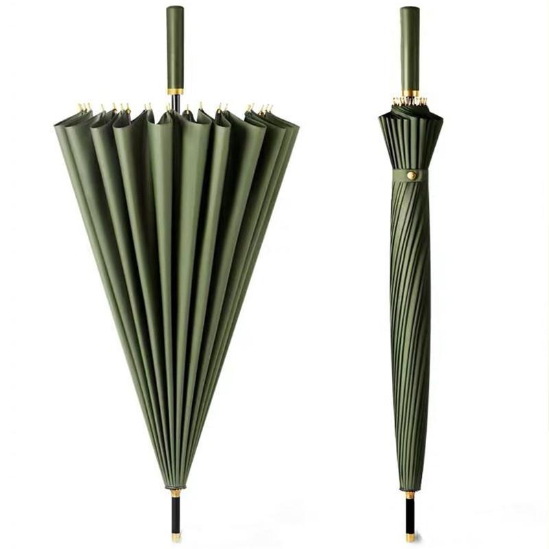 A large number of wholesale 11-bone waterproof sets of umbrellas for men and women, automatic large long-handled straight-rod umbrellas, sunny