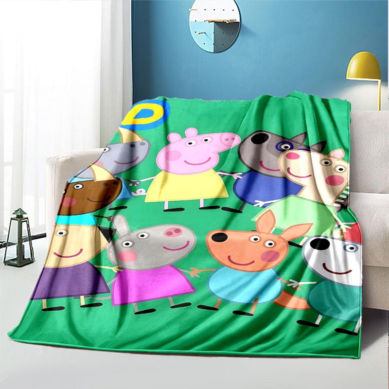 Cartoon animation Pattern Blanket for Home Decoration, Bed, Sofa, Car Travel, Camping, Suitable for All Seasons, Birthday Christmas Gift