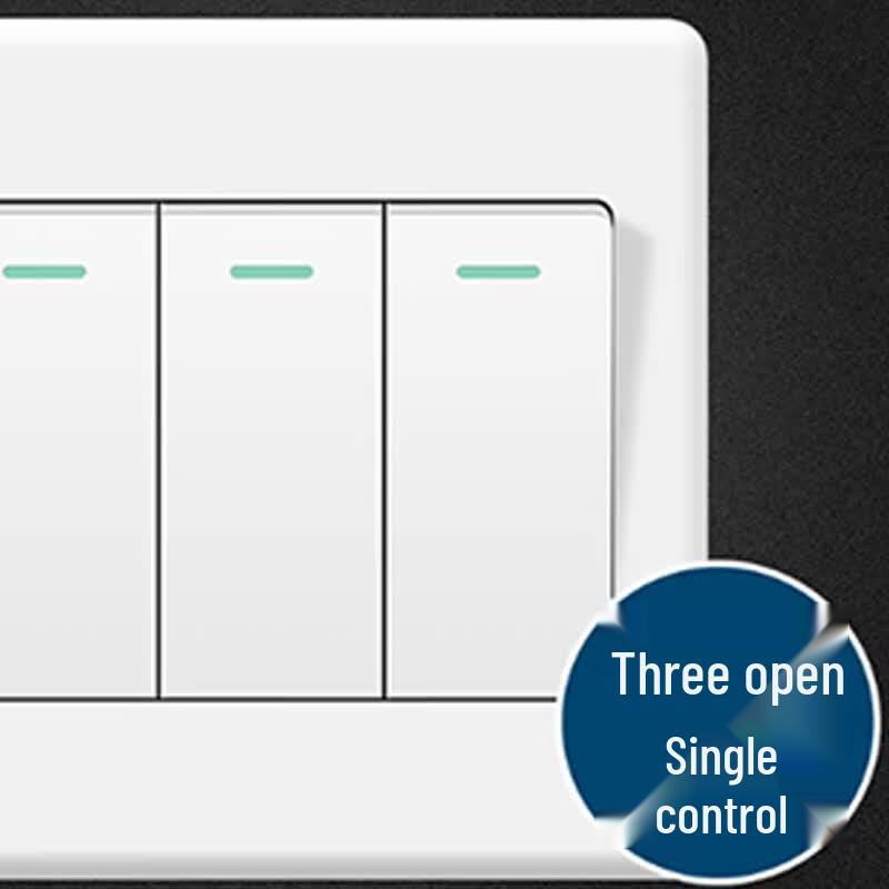 YUELIGPIN Home Decor Three-Gang Single Control Switch