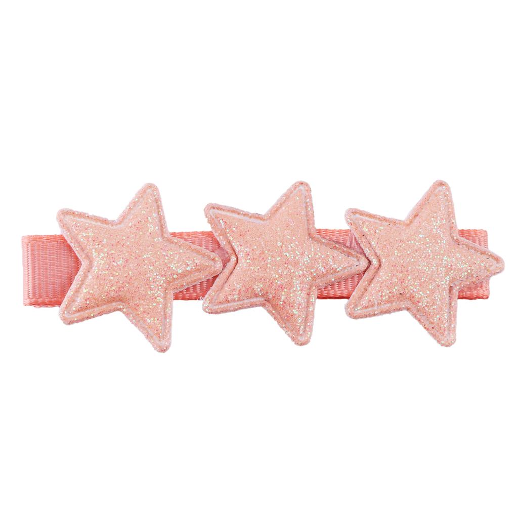 Glitter Star Hair Clips for Girls Sparkly Rainbow Clips Kids Hairpins Star Shaped Hair Barrettes Headwear Hair Accessories