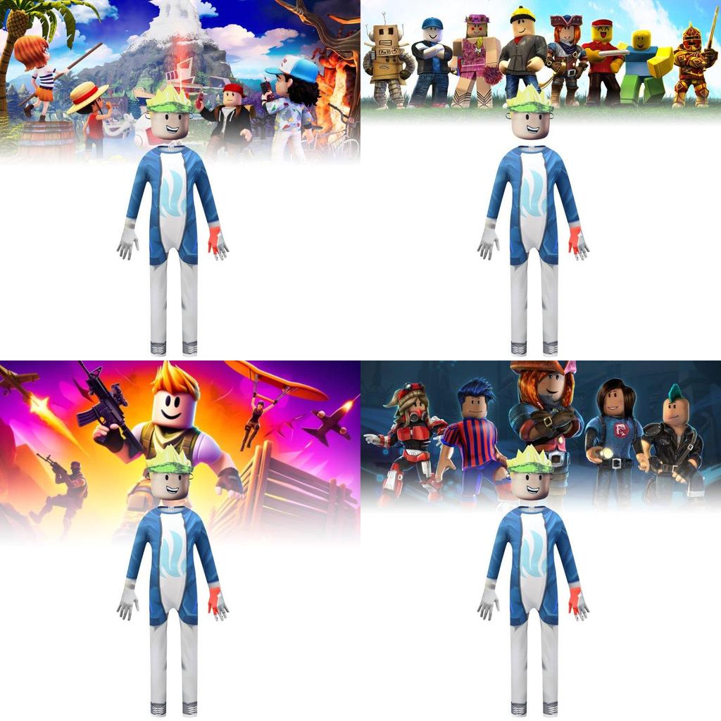 Trendy Pocket Devs Roblox Kids Jumpsuit Soft Fabric Ideal For Halloween And Cosplay Costumes
