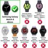 Case Compatible Samsung Galaxy Watch 8 40mm - Rigid Protection Transparent Case Screen Tempered Glass Phonillico®
