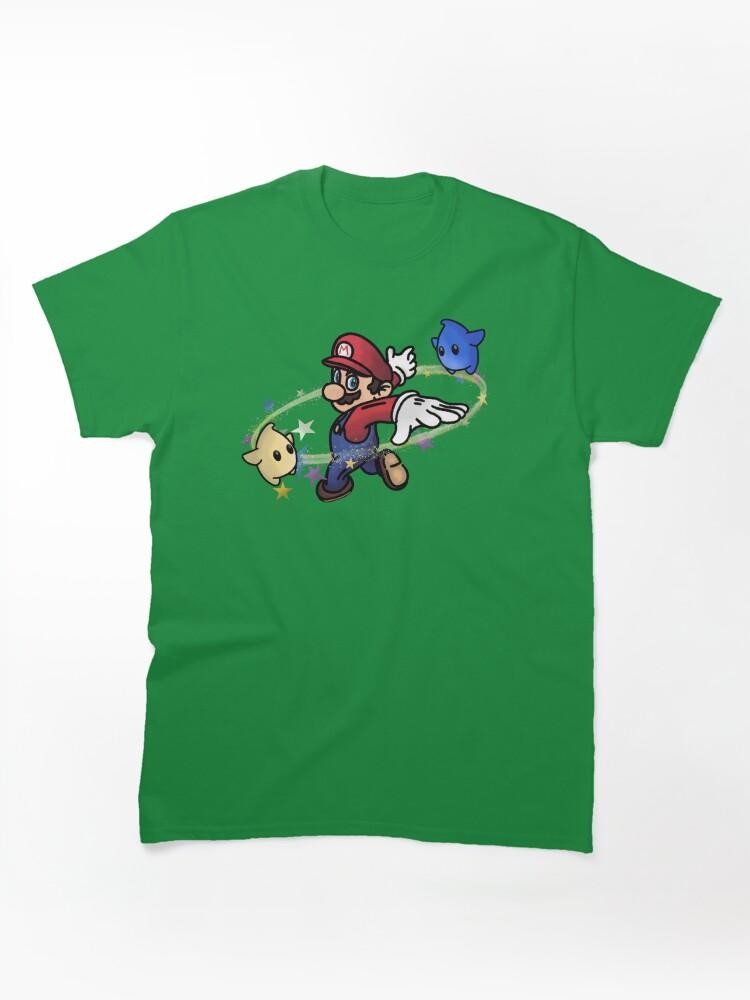 Super Smash Bros. Jumping through the galaxy with Mario Classic T-Shirt