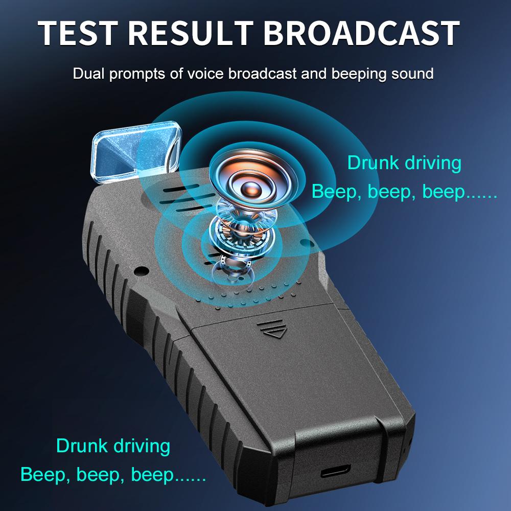 Portable LCD Digital Breath Alcohol Tester Alcohol Breathalyzer Drunk Driving Personal Analyzer