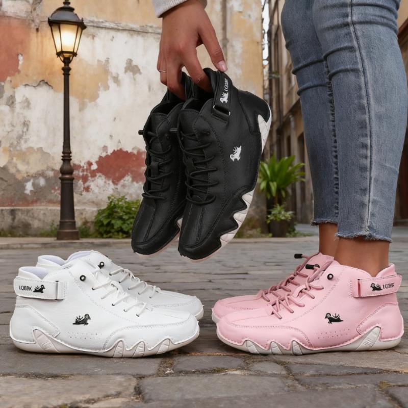 Damen Rosa Slipper Synthetisches Leder Weiche Sohle Komfort Hochwertiger Freizeitschuh Rutschfest Fashio Atmungsaktive Sneaker für Damen