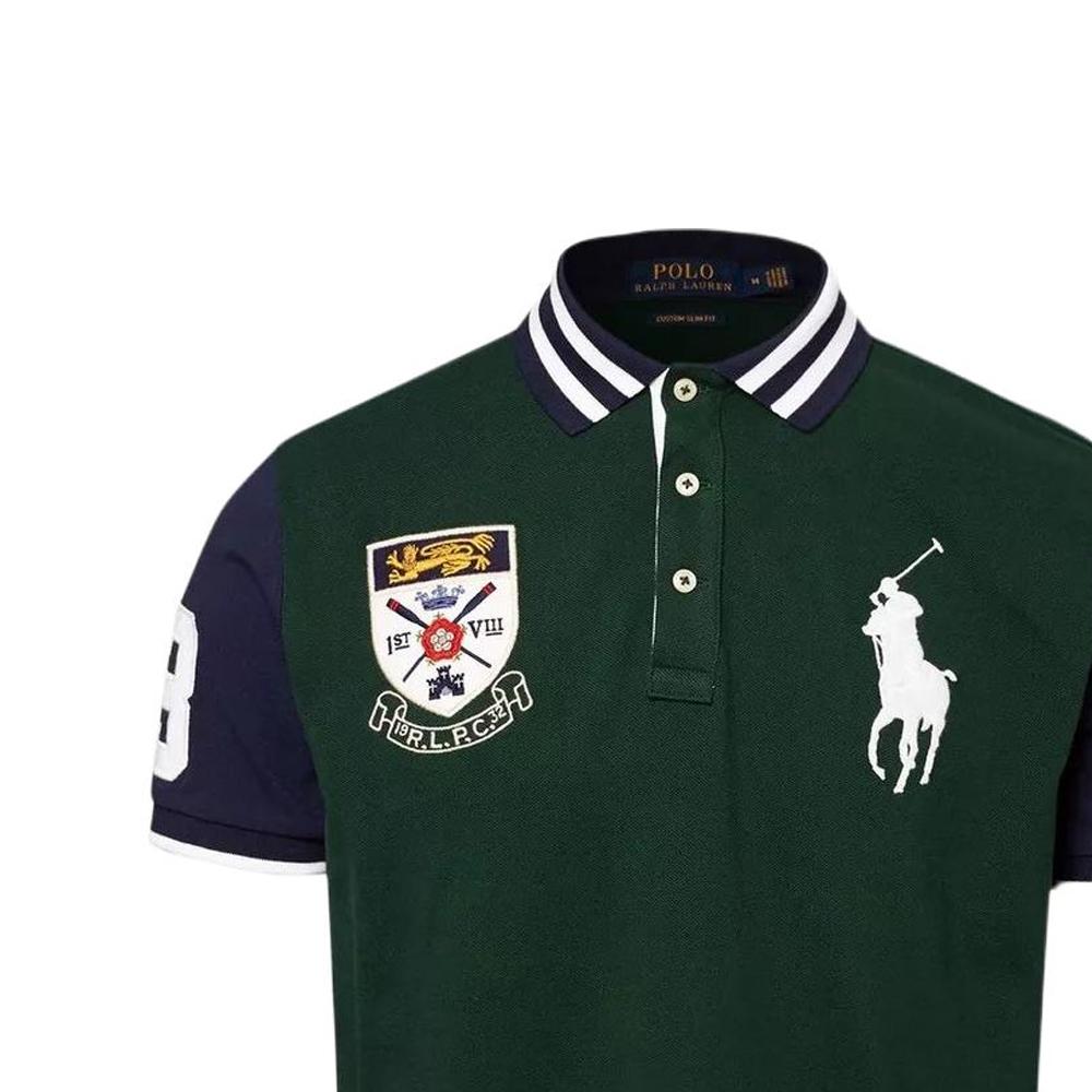 Polo Ralph Lauren Logo Embroidered Straight Fit Short Sleeve Polo Shirt Men tops Green 710784715-001