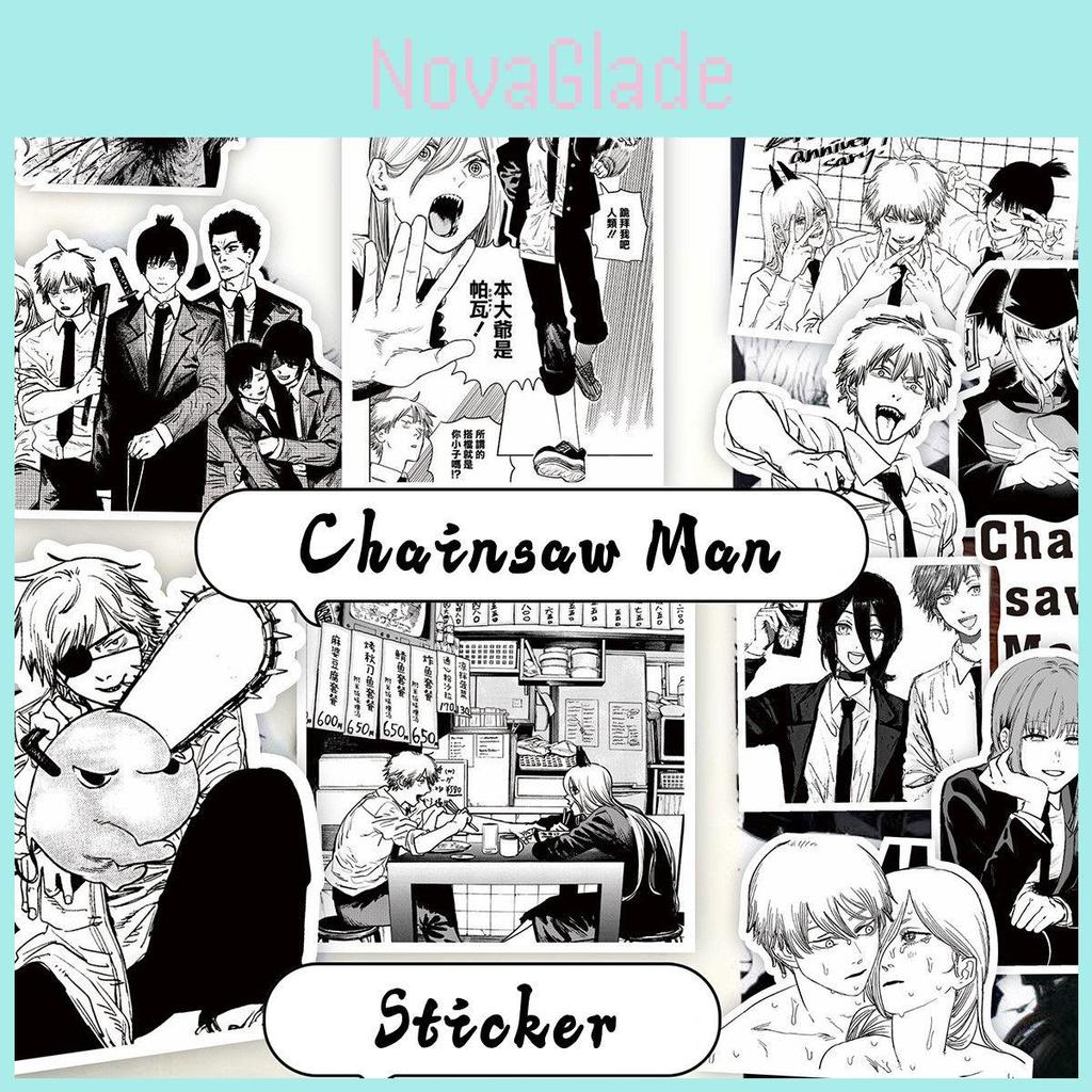 65-teiliges Sticker-Set mit Chainsaw Man und Denji, ideal zum Dekorieren von Laptops, Trinkbechern und mehr!