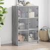 Vidaxl Cabinet With Doors, Grey Sonoma Oak, 68X37X109 Cm