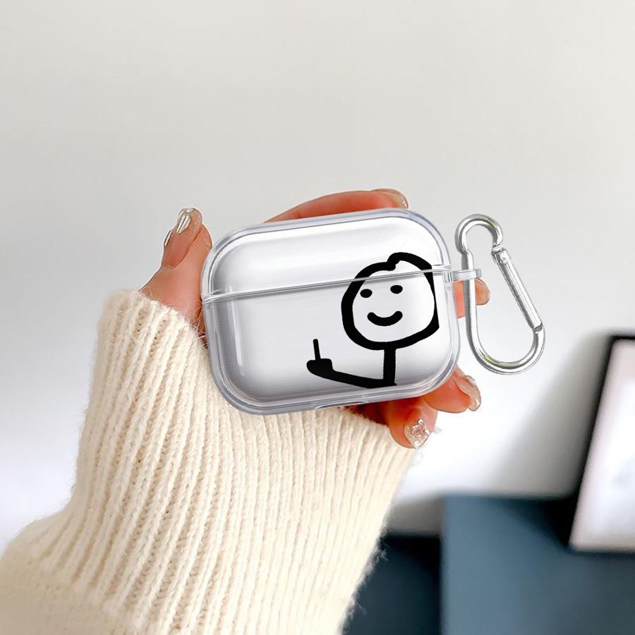 Hülle Für Airpods Pro3 2 3 Pro2 Pro 4 1 Klare Kopfhörerhüllen Abdeckung Cartoon Matchman