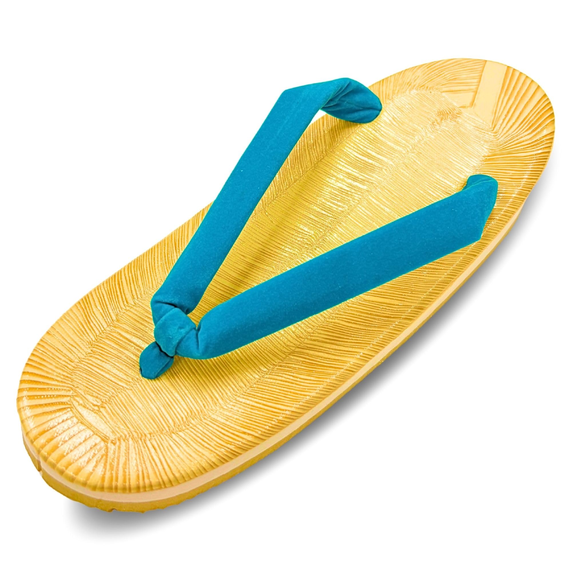 [Edo Ten] Women s Japanese-made Setta Sandals, Yellow Tatami, Oval Shape, Colorful Thongs, Sponge Sole, Cushioned, Japanese Style Sandals, Tsuyukusa (