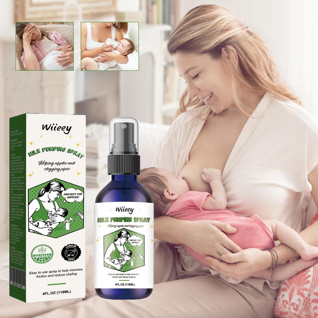 Wiieey Breast Spray - Relieves Breastfeeding Discomfort, Nourishes and Moisturizes Skin, Breastfeeding Chest Care Spray
