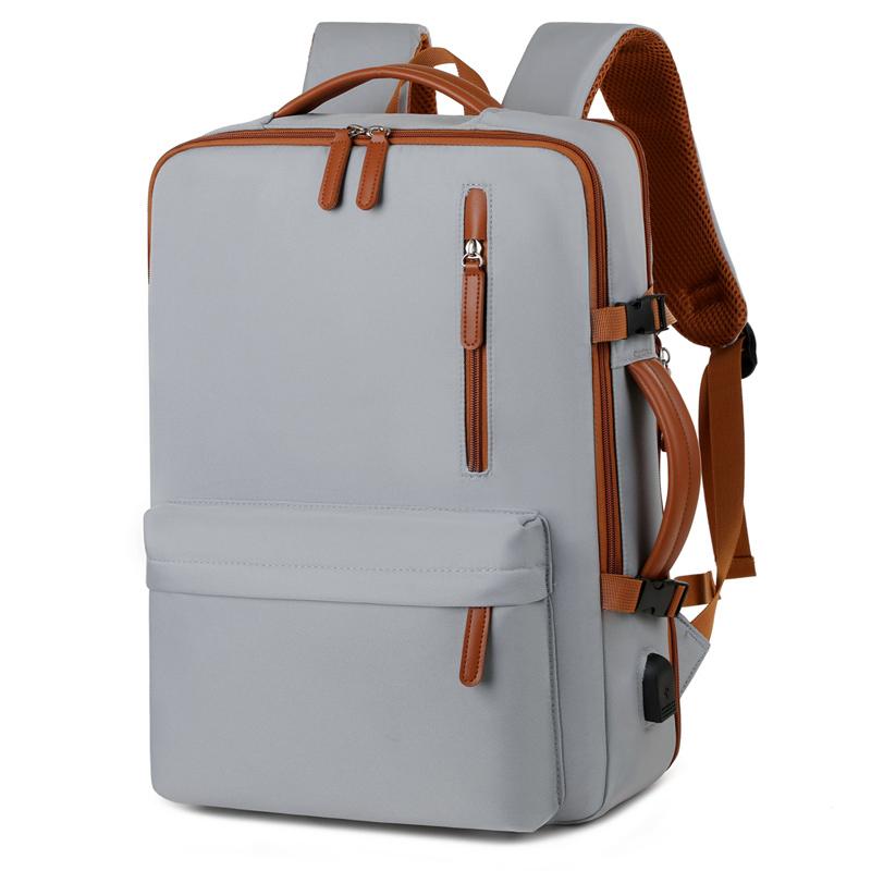 Wielofunkcyjny plecak podróżny - Smukła torba na laptopa do samolotu, szkoły i codziennych dojazdów Lekka torba na laptopa z portem ładowania USB