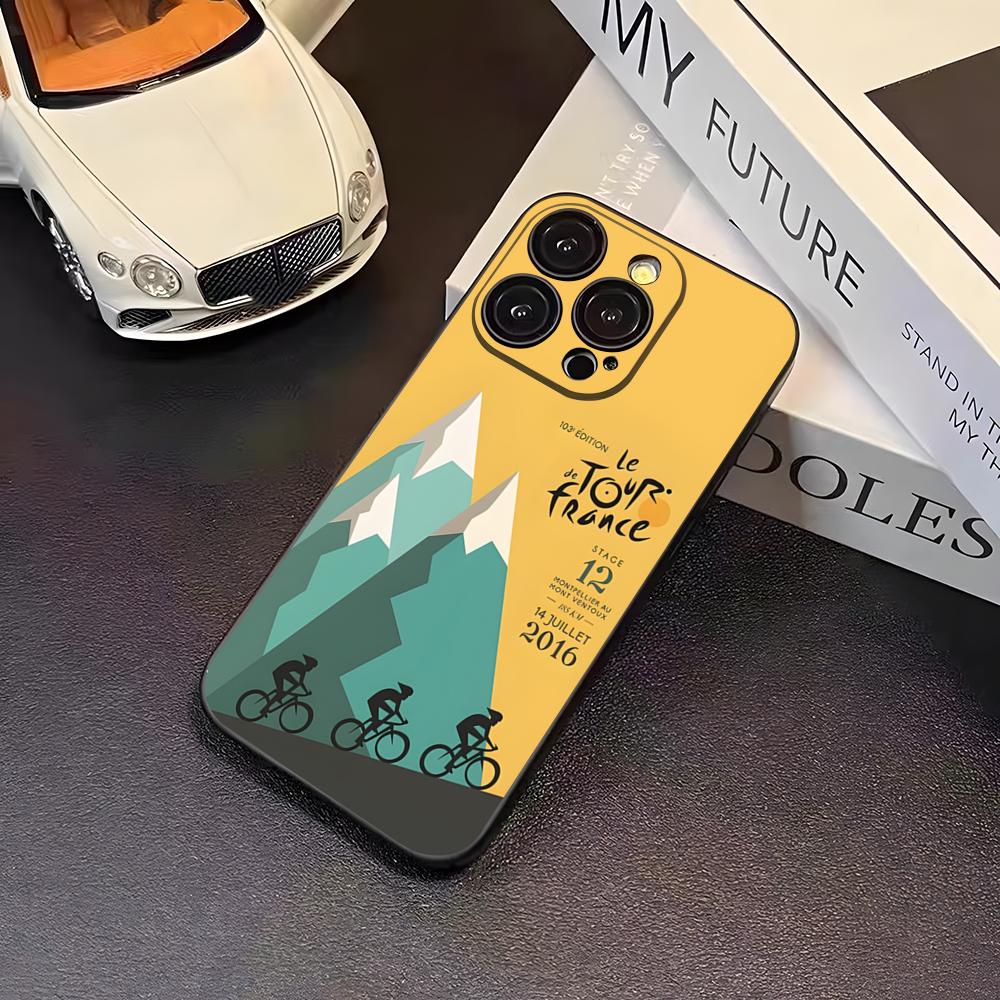 Custodia per Telefono Bici Tour De France per 16 Pro Max Iphone 17 Pro Max 14 15 Plus 12 13 11 Pro Xr X Xs SE Cover Posteriore