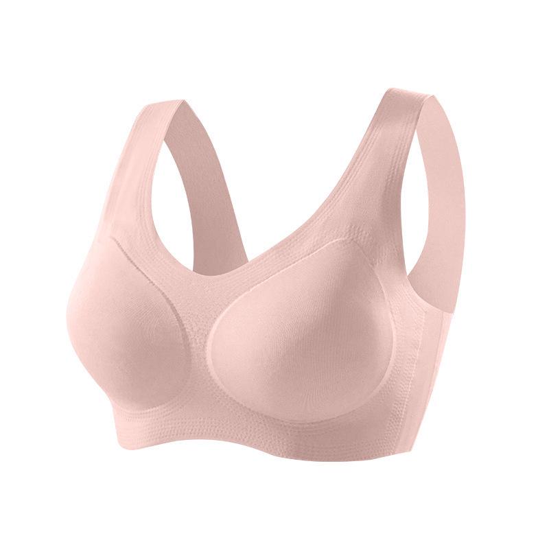 Seamless Wireless Sports Bra for Women - European & American Style with Fixed Cups