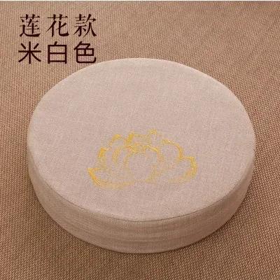 

Flax Embroidery Detachable Washable Seat Cushion Meditation Kneel and Bow Down Home Furnishings Mat Living Room Ground Cushion