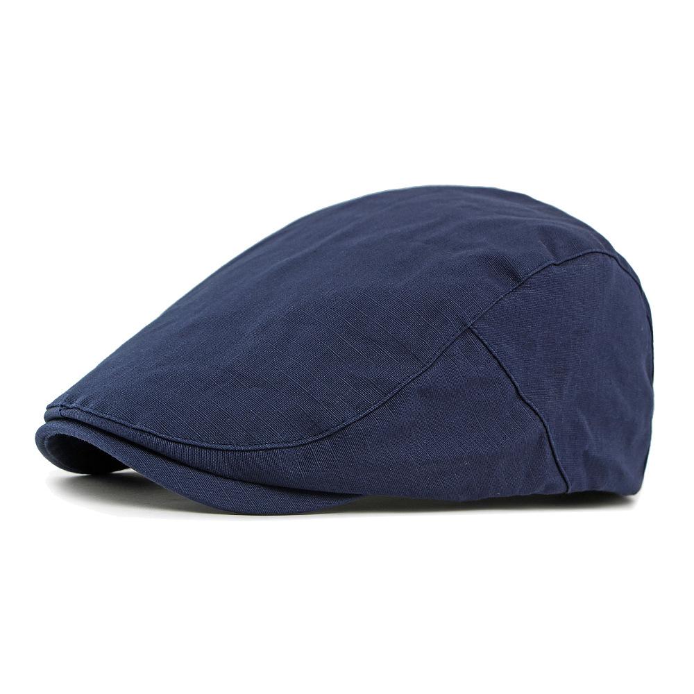 Spring Autumn Cap Men's Beret British Vintage Peaked Cap Women's Forward Cap