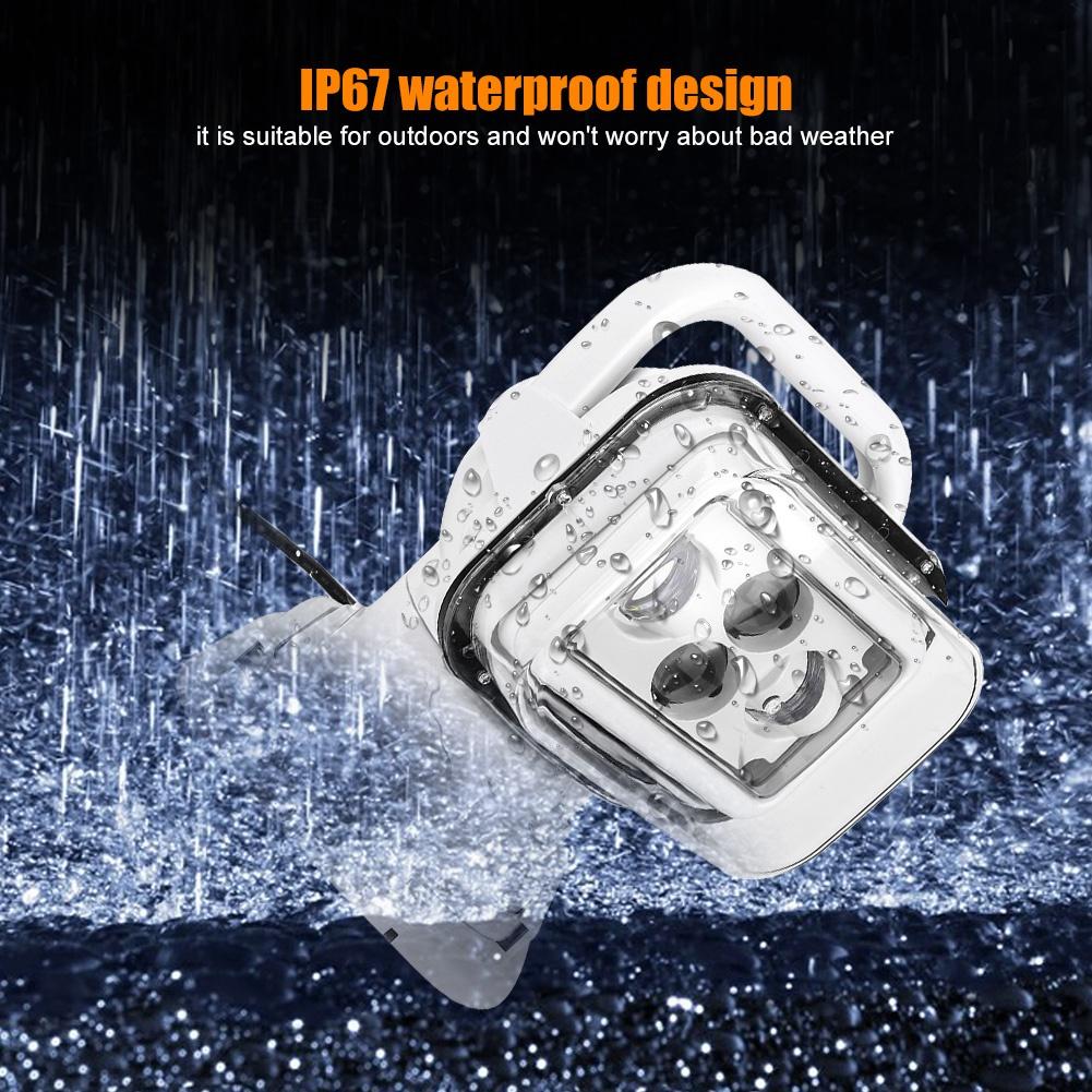 Waterproof 60W LED Light White Remote Control Searchlight Work Lamp for Car Yacht SUV