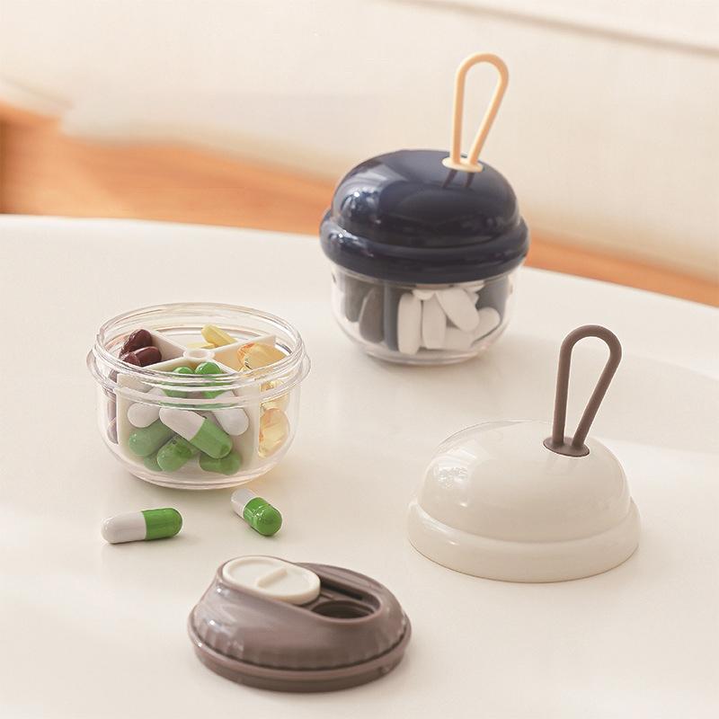 4 Grids Small Pill Cases Organizer Box Weekly Travel Pill Organizer Portable Pocket Pill Case Holder Plastic Container Box