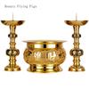 Brass Candle Holder Candle Butter Simulated Candlestick Living Room Buddha Hall Candle Holder Handicraft Feng Shui  Home Decor