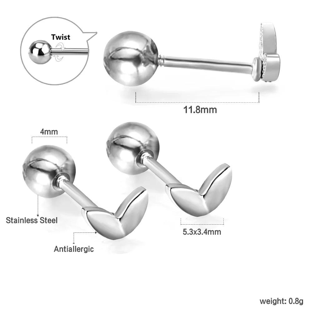 2026 European and American Love Stud Earrings, Fashionable Niche High-end Simple and Versatile Earrings