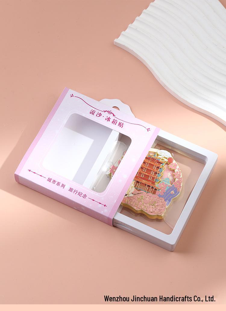 Metal Landmark Sandscape Refrigerator Magnet - Zinc Alloy Cultural Scenic Attraction