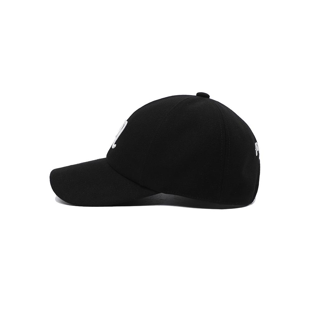 MALBON GOLF Men'S Winter Wool Ball Cap Black (Man)
