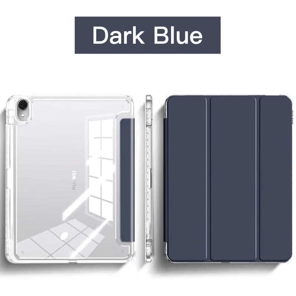 Z TriFold Stand Clear Pencil Holder Tablet Case for IPad 12th A18 11th A16 M5 M4 Pro Air 11 13 12.9 M3 M2 Air 4 5 2025 Mini 7 6 8.3 Cover
