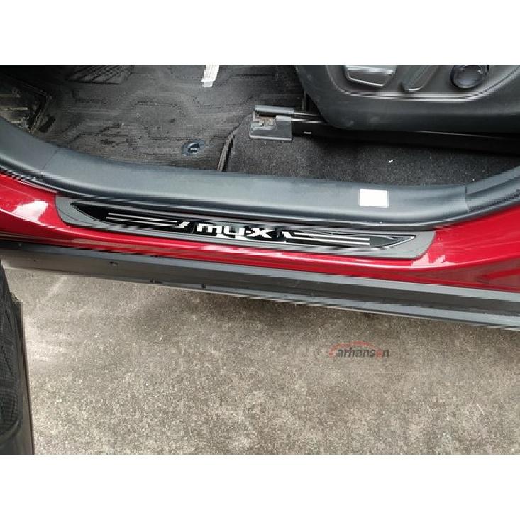 For Isuzu Mu-x Mux Accessories Door Sill Scuff Plate Cover Protector Trim Panel