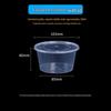 750ml Round Disposable Plastic Takeaway Bowls, 300 Count