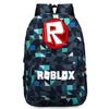 Stylish Roblox Backpack For Kids Featuring A Vibrant Cartoon Pattern And Large Capacity