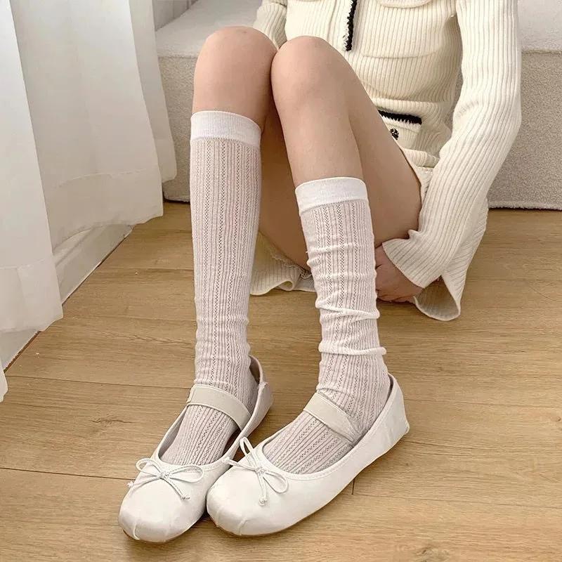 Sexy Black White Soild Color Long Socks Women Over Knee Thigh High Over The Knee Stockings Lolita Ladies Girls Warm Knee Socks