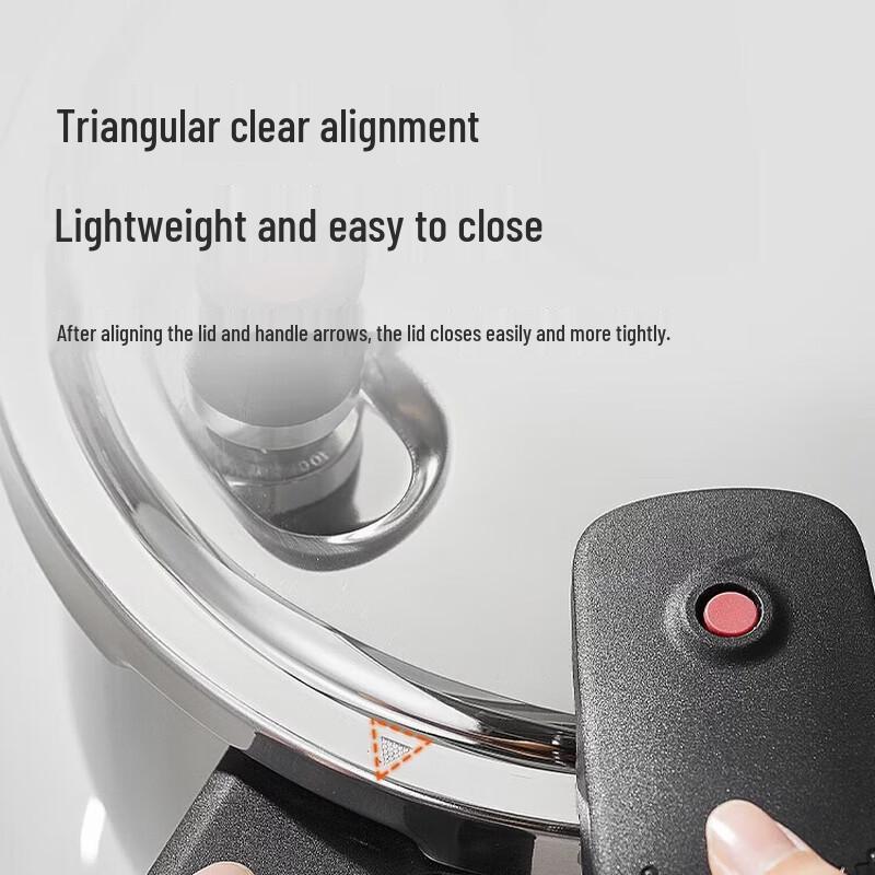 SUPOR 5L 304 Stainless Steel Pressure Cooker with Standable Lid