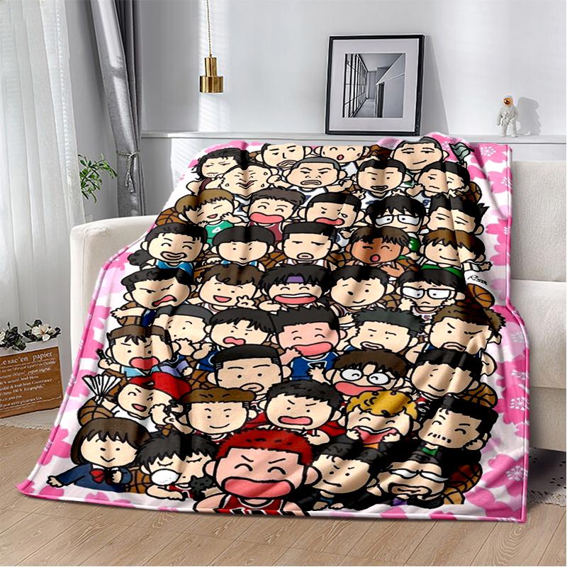 SLAM DUNK 29 Style New Cartoon SHOHOKU Basketball Anime Blanket,Soft Throw Blanket for Home Bedroom Bed Sofa Travel Cover Kids