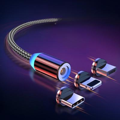 Magnetic Micro USB Cable IPhone Samsung Android Fast Charger USB Type C Cable Mobile Phone Cord Wire