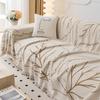 Four Season Universal Sofa Towel Foliage Print Couch Blanket Chenille Sofa Towel Dust Anti-cat Scratch One-piece Type Sofa Towel