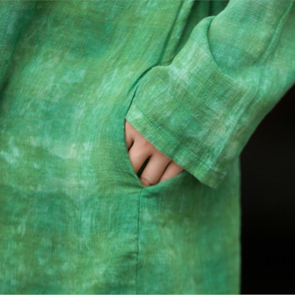 Johnature Women Vintage Print T-Shirts V-Neck Long Sleeve Autumn Loose Female Soft T-Shirts