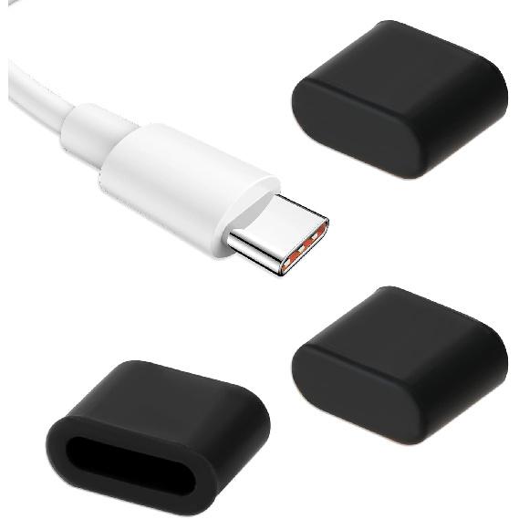 20 Stück USB-C-Staubkappen Port Anti-Staub-Stecker Silikon Typ-C-Steckeranschlussabdeckung Staubschutz-Ladeanschlussabdeckung Schutzhüllen für jeden USB-C-Lade-Steckeranschluss