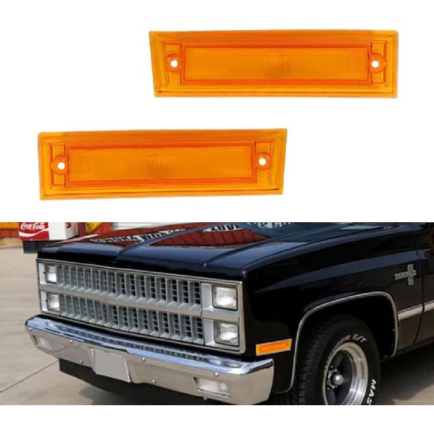 

For 1981 1982 1983 1984 1985 1986 1987 1988 1989 1990 1991 Chevrolet Pickup Blazer Jimmy Suburban C10 C20 C30 GMC Front Fender Bumper side Marker Amber housing