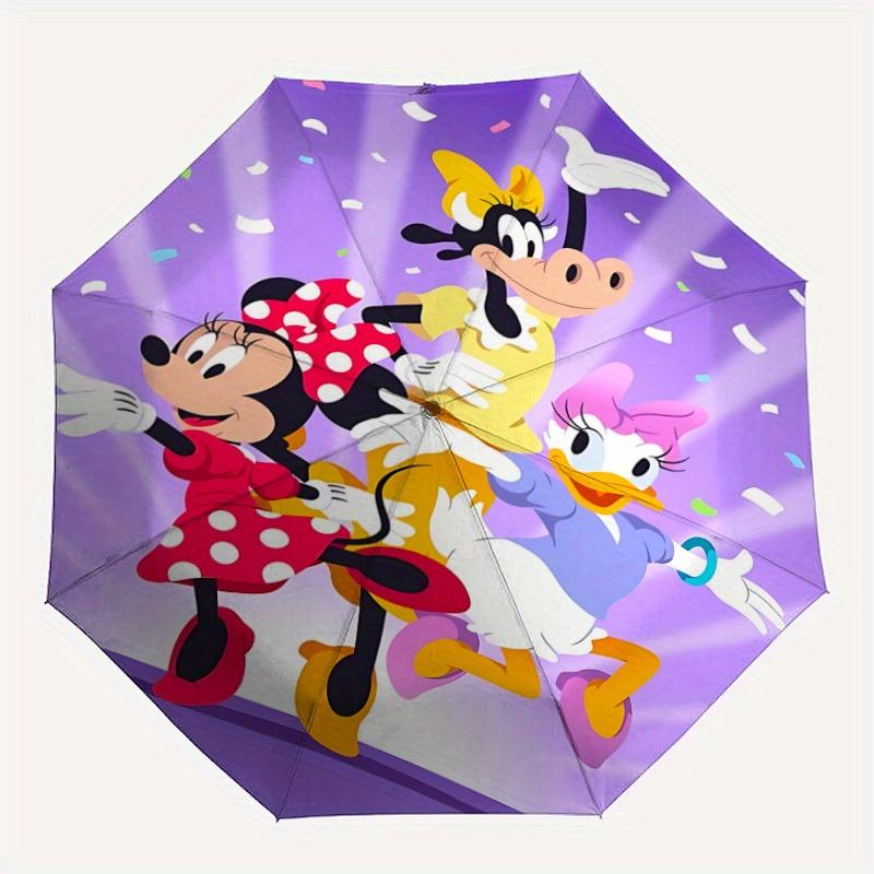 

1pc Minnie, Daisy Automatic Umbrella | Portable Foldable 8-Rib Manual Open, Casual Accessory, Durable Canopy yy250823017