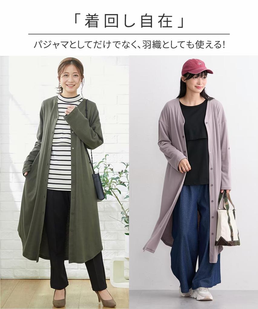 Nissen Maternity and Postpartum Nursing Maternity Loungewear Maternity Size M Loungewear/Pajamas [Pre- Wear] 275-Day Pajamas, Front-Opening (Dress +