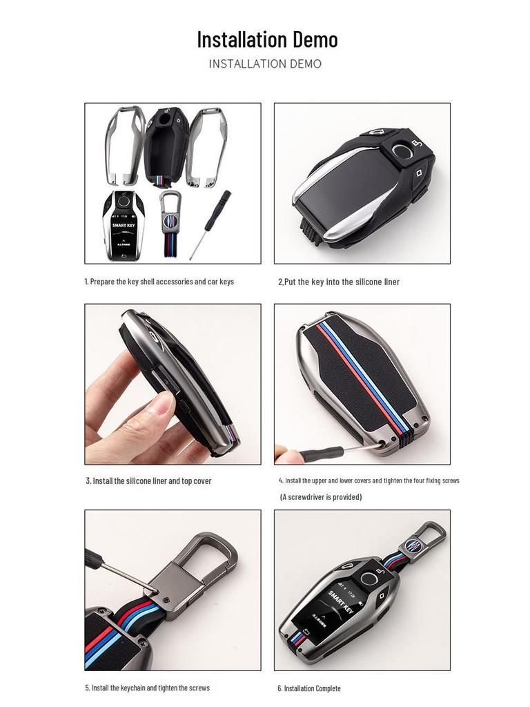 BMW Key Shell for X7 730li, X5 Series 530, and 6 Series GT LCD Screens