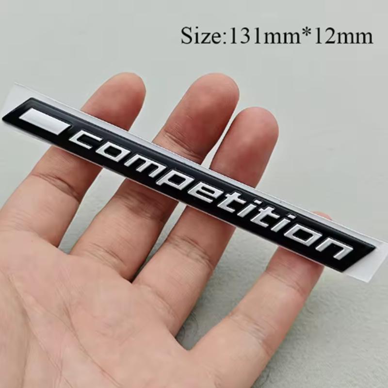ABS Bilklistermärke Tävlingslogotyp Bar Understruken Märke Emblempåsar För BMW M3 M4 M5 X5M X6M Thunder Edition Biltillbehör yi2