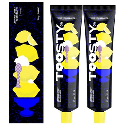 Pasta do zębów Sorbet Cytrynowy z Wybielaczem, 80g, 2 sztuki