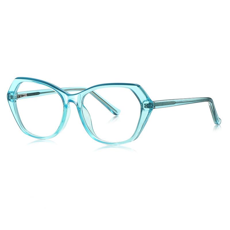 New Vintage Transparent Computer Reading Glasses Frame Women Men Polygon TR90 Anti Blue Light Presbyopia Eyeglasses