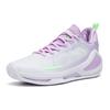 Anta Alien 3 SE Wear-Resistant Low-Top Performance Basketball Shoes Men's White Purple Sneakers 112231107-1