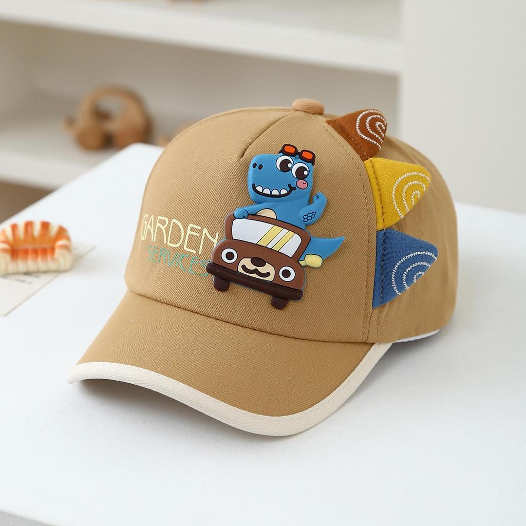 Cappellino da Baseball Cartoon Dinosauro per Bambini - Protezione Solare per Tutte le Stagioni per Ragazzi e Ragazze