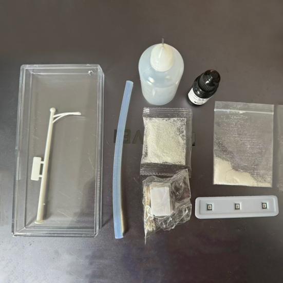 2 Sets Snowy Night Street Lamp DIY Materials Bedside Light