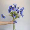 Artificial Flowers Fake Poppy Silk Flowers Long Stem Housewarming Garden Table Wedding DIY Party Wedding Home Bouquet Decor