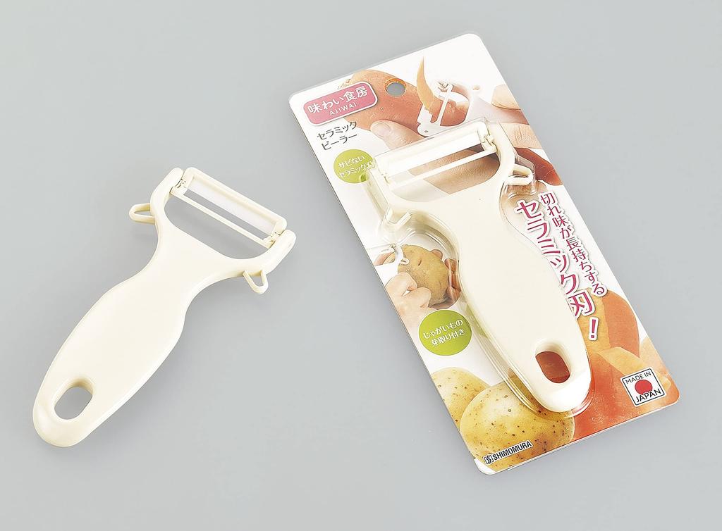 Shimomura Kogyo Ajiwai Shokubo Ceramic Peeler Made in Niigata ACP-607, Japan, Tsubame-Sanjo, Prefecture.